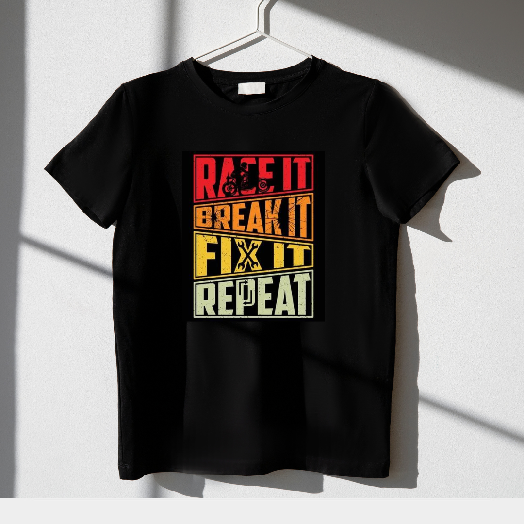 Race It Break It Short Sleeves T Shirt