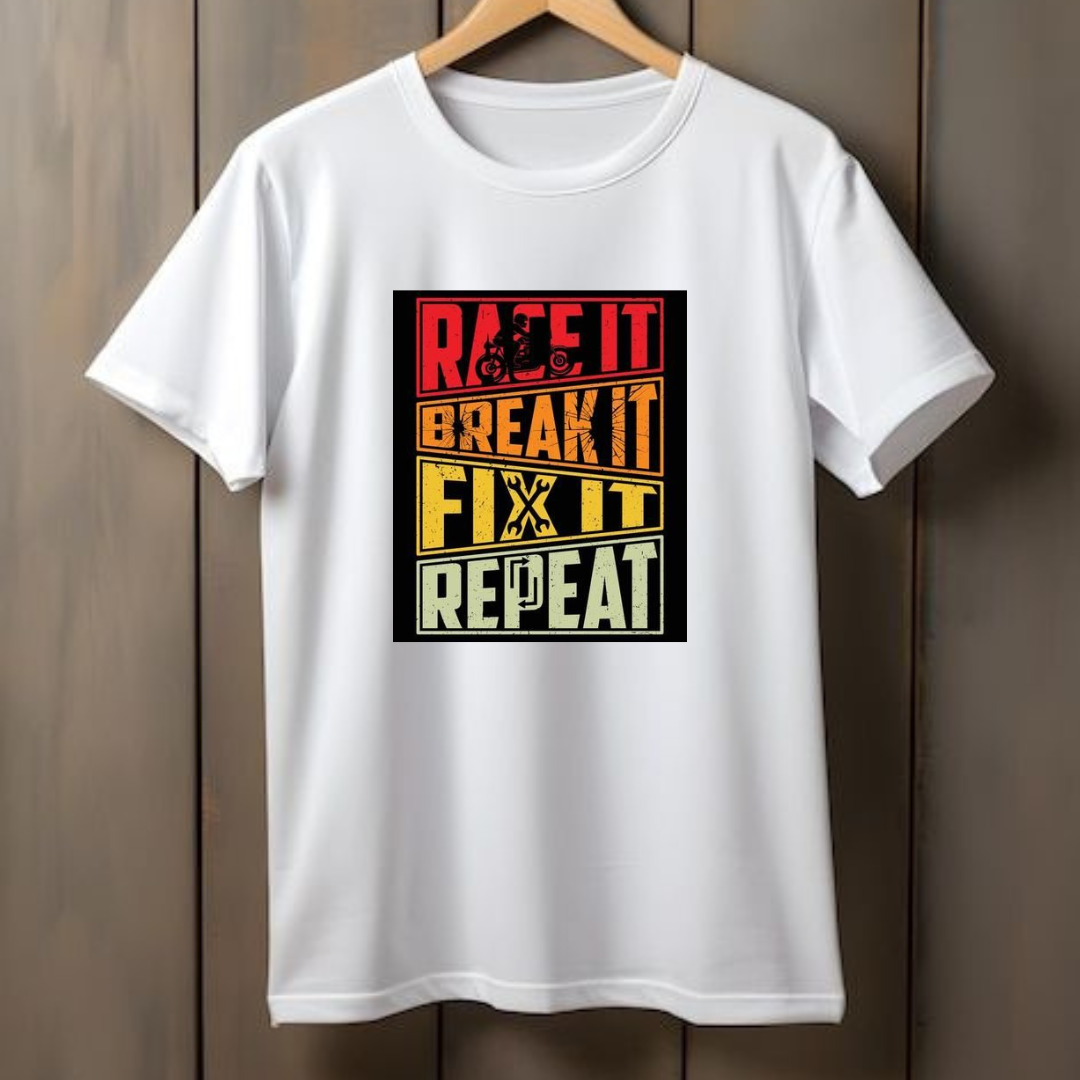 Race It Break It Short Sleeves T Shirt