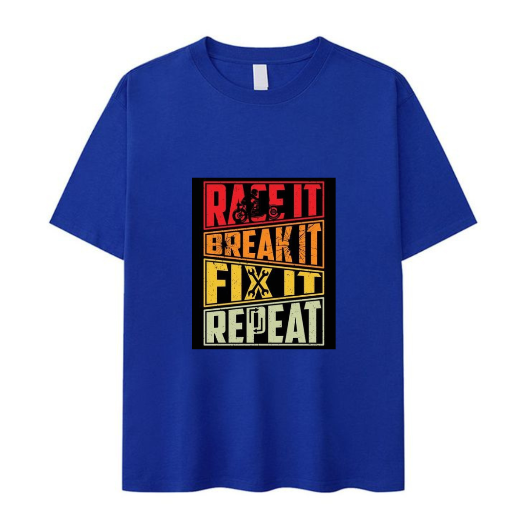 Race It Break It Short Sleeves T Shirt