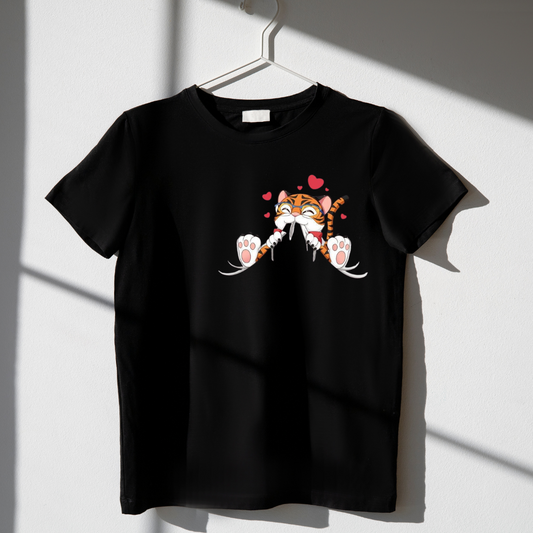 Cute Cat Short Sleeves T Shirt