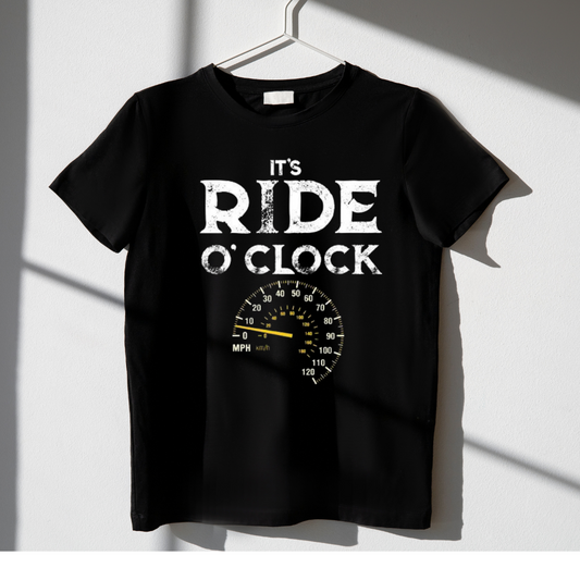 Ride O Clock T Shirt Short Slevees