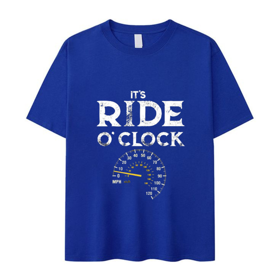 Ride O Clock T Shirt Short Slevees